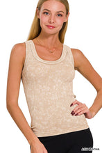 Load image into Gallery viewer, Zenana Ladies Washed Ribbed Tank Top
