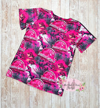 Load image into Gallery viewer, Pink Jurassic Dinosaur Flare Set
