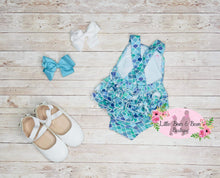 Load image into Gallery viewer, Mermaid Ruffle Butt Romper

