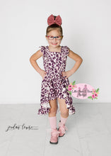 Load image into Gallery viewer, Mauve Leopard Print Skirted Romper
