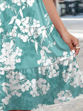 Load image into Gallery viewer, Floral Tiered Dress with Flutter Sleeves- Multiple Print Options
