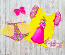 Load image into Gallery viewer, Peach Princess Skort Set
