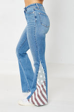 Load image into Gallery viewer, Judy Blue Americana Flag Print Denim Flare Jeans
