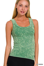 Load image into Gallery viewer, Zenana Ladies Washed Ribbed Tank Top
