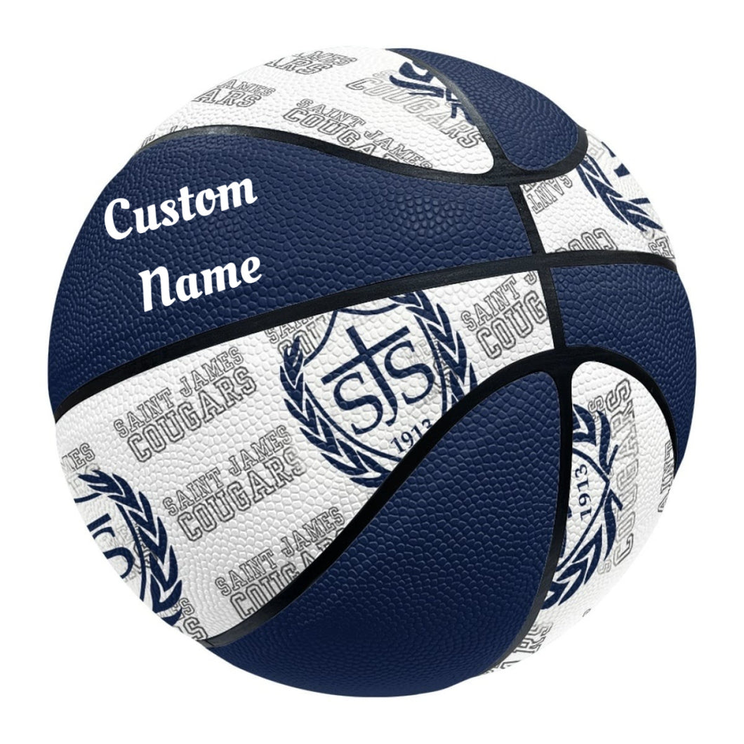 Personalized SJS Basketball- Please specify Name and Font