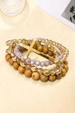 Load image into Gallery viewer, Multi layer stackable breaded bracelets
