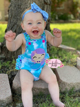 Load image into Gallery viewer, Mermaid Ruffle Butt Romper
