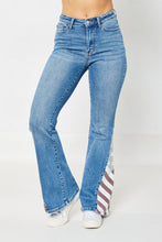 Load image into Gallery viewer, Judy Blue Americana Flag Print Denim Flare Jeans
