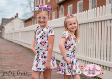 Load image into Gallery viewer, Colorful Magical Mouse Friends Skort Set
