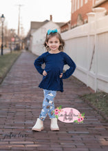 Load image into Gallery viewer, Ruffle Edge Top- Hot Pink, Coral, Light Pink, Navy
