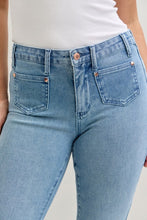 Load image into Gallery viewer, Judy Blue  MR Bootcut Contrast Wash and Front Patch Pocket

