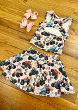 Load image into Gallery viewer, Princess &amp; Cars 2 Piece Athletic Skort Set
