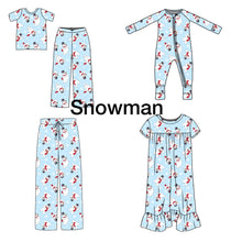 Load image into Gallery viewer, Preorder Closes 7/18- Family Christmas PJS-- Snowman
