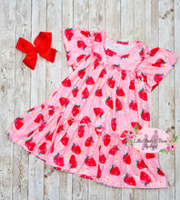 Load image into Gallery viewer, Strawberry Short Sleeve Dress
