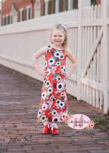 Load image into Gallery viewer, Mommy and Me Red Floral Sleeveless Dress
