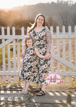 Load image into Gallery viewer, Mommy and Me Navy Floral Sleeveless Dress
