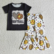 Load image into Gallery viewer, Pre-order RTS From Supplier Black Softball Top With Belle Pants
