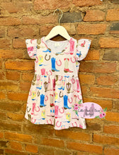Load image into Gallery viewer, Cute Boots Flutter Sleeve Dress
