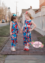 Load image into Gallery viewer, Sky Blue Floral Maxi Dress
