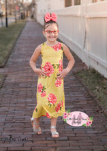 Load image into Gallery viewer, Mommy and Me Sunny Yellow Floral Sleeveless Dress
