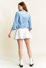 Load image into Gallery viewer, Enjean Classic Destructed Denim Jacket

