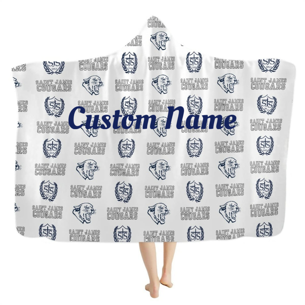 Personalized SJS Hooded Blanket-Please specify Name and Font