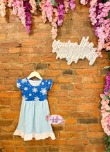 Load image into Gallery viewer, Ice Queen Flutter Sleeve Dress
