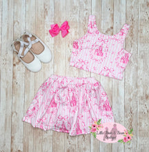 Load image into Gallery viewer, Fairytale Pink Tank Skort Set
