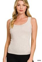 Load image into Gallery viewer, Zenana Ladies Washed Ribbed Tank Top
