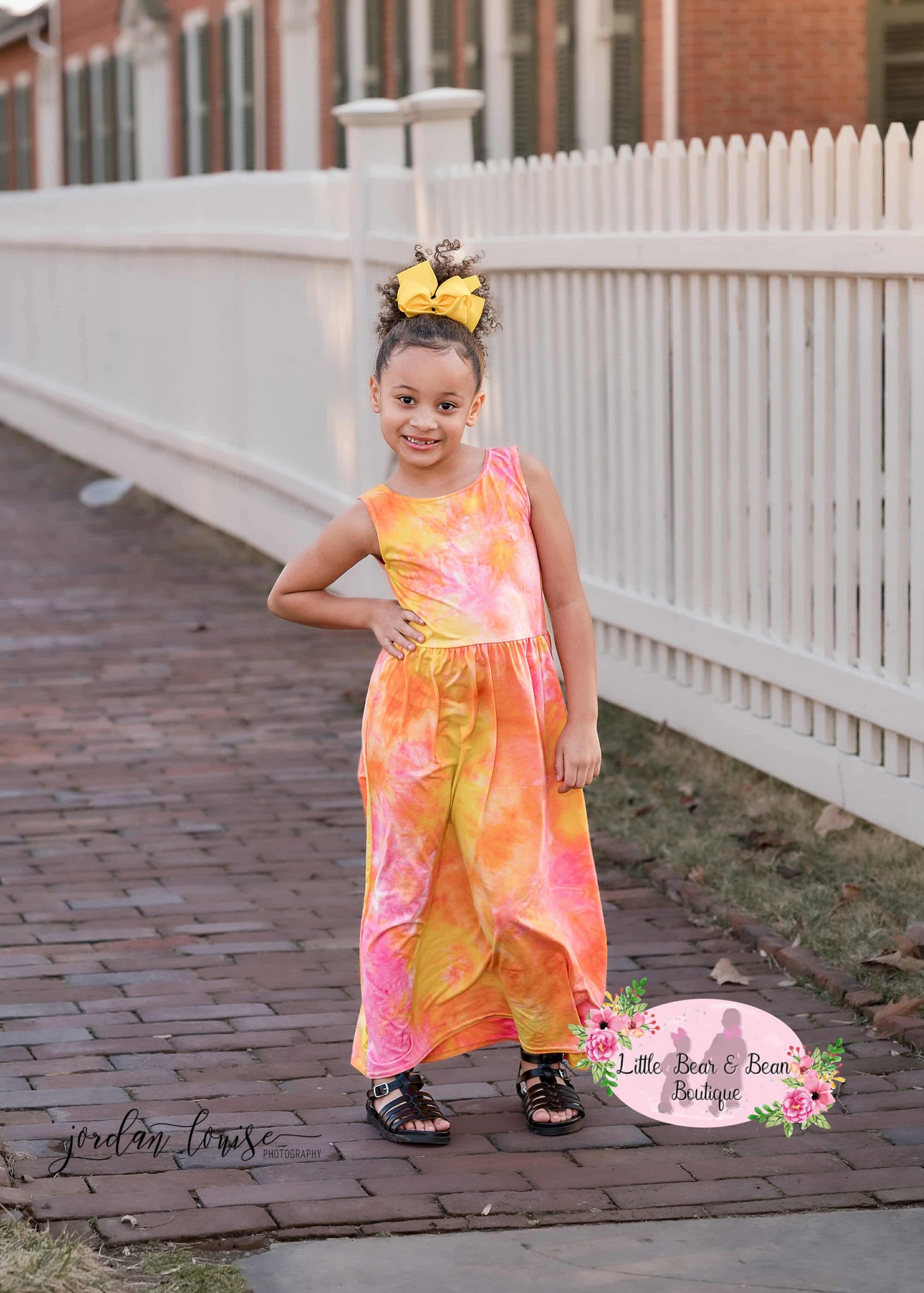 Mommy and Me Hot Pink Tie Dye Sleeveless Dress Ladies S