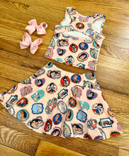 Load image into Gallery viewer, Princess Frames 2 Piece Athletic Skort Set
