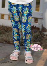 Load image into Gallery viewer, Printed Leggings - Flip Flops, Pineapples, Whales, Summer, Seahorses
