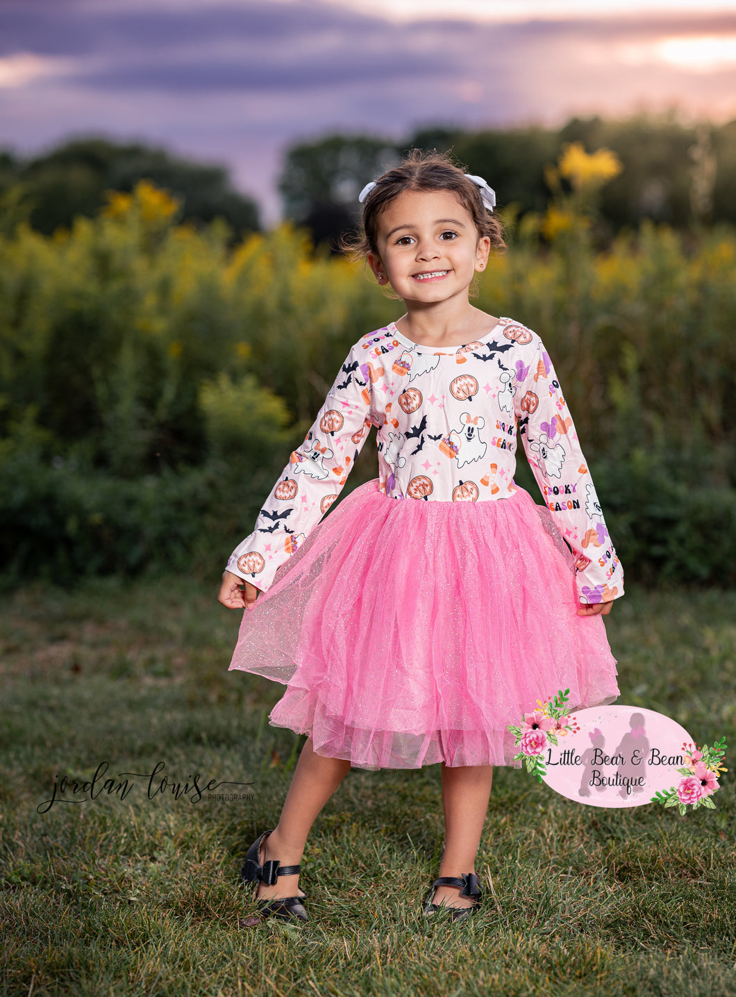 Spooky Season Pink Tulle Dress