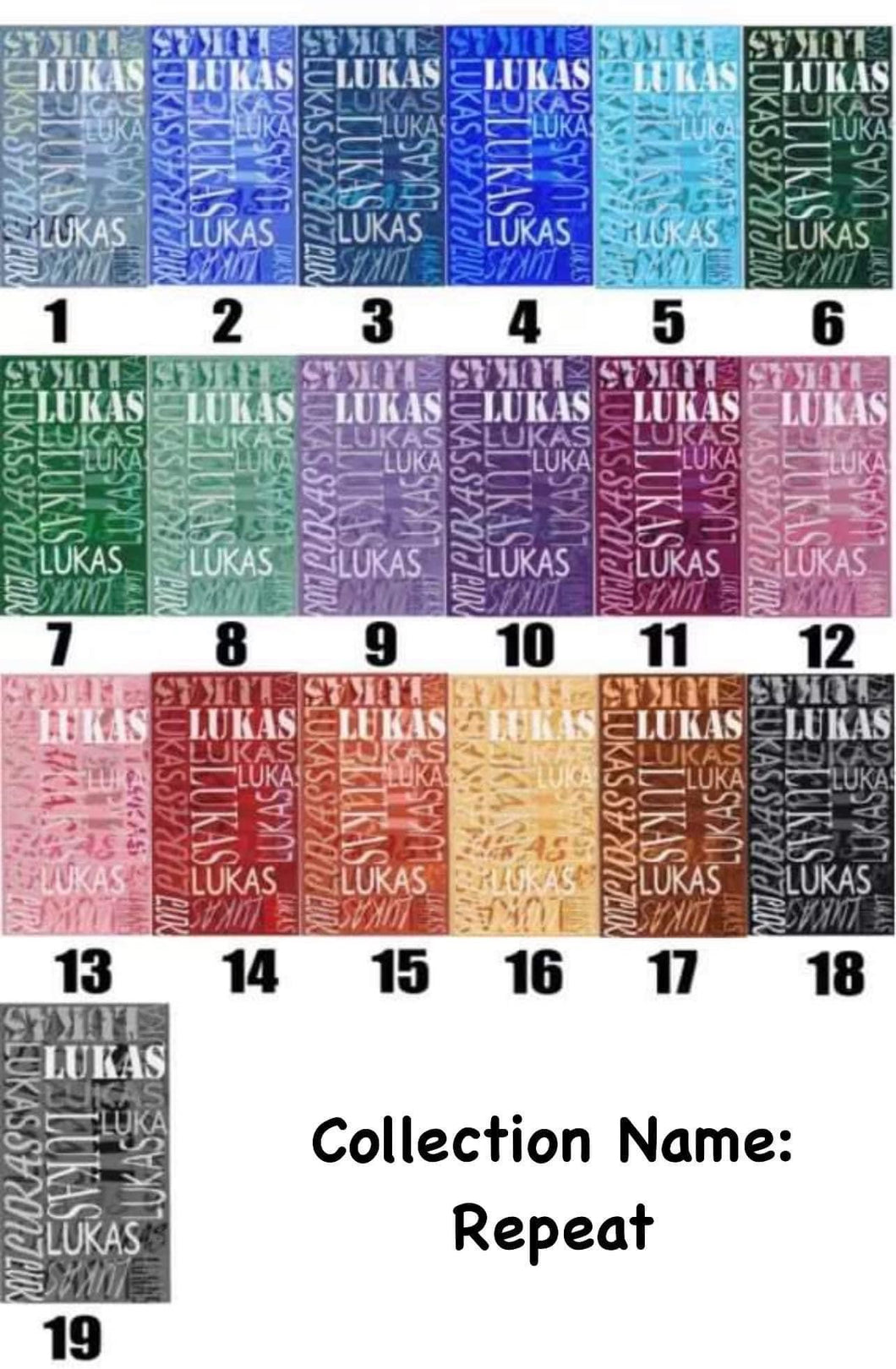 Personalized Beach Towels Repeat - Please specify Name, Color and Font