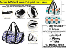 Load image into Gallery viewer, Personalized SJS Duffle Bag- Please specify Name and Font
