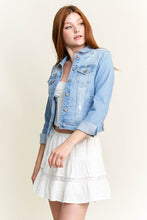 Load image into Gallery viewer, Enjean Classic Destructed Denim Jacket

