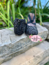 Load image into Gallery viewer, Glitter Ballerina Shoes- Black
