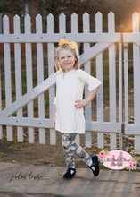 Load image into Gallery viewer, Belle Sleeve Tunic Top- Hot Pink, White, Teal
