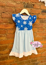 Load image into Gallery viewer, Ice Queen Flutter Sleeve Dress
