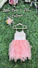 Load image into Gallery viewer, Light Pink Feather Princess Tulle Dress
