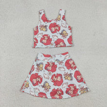 Load image into Gallery viewer, Pre-order RTS from Supplier Athletic Mermaid  Princess Skort Set
