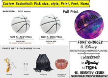 Load image into Gallery viewer, Personalized SJS Basketball- Please specify Name and Font
