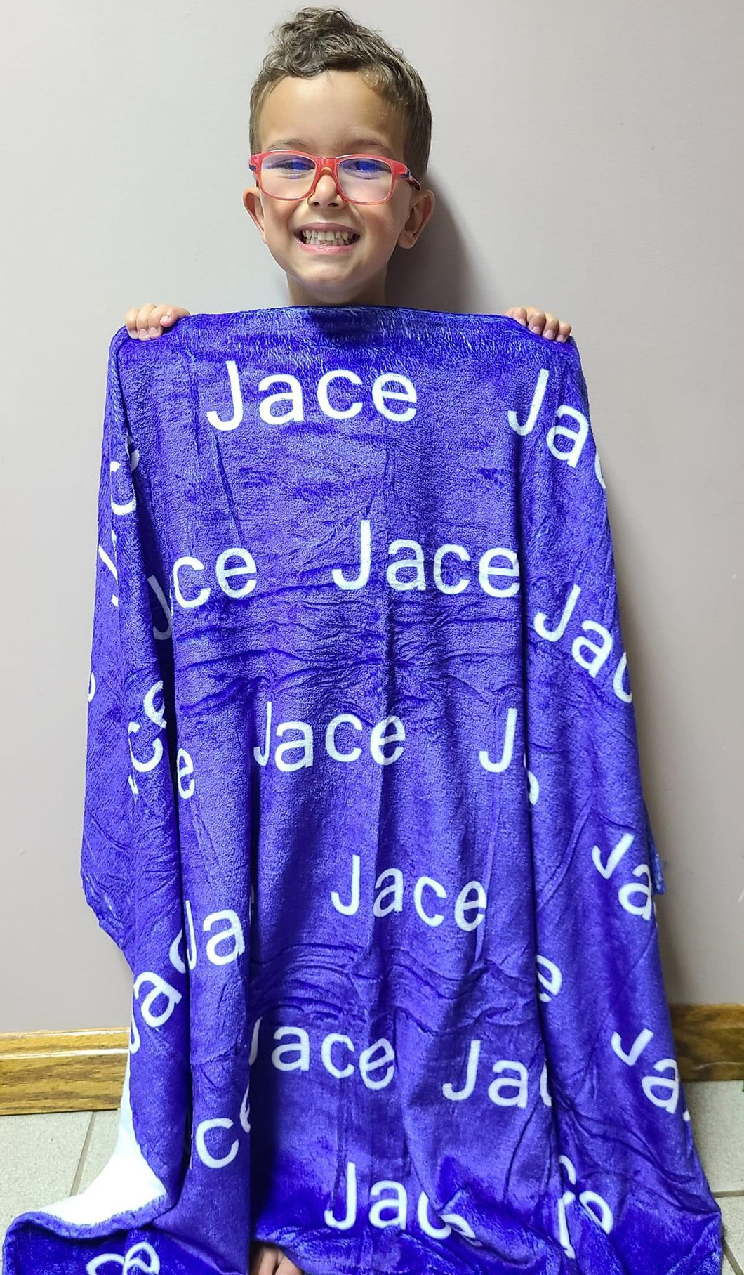 Personalized Name Blankets- Please specify Name, Color and Font