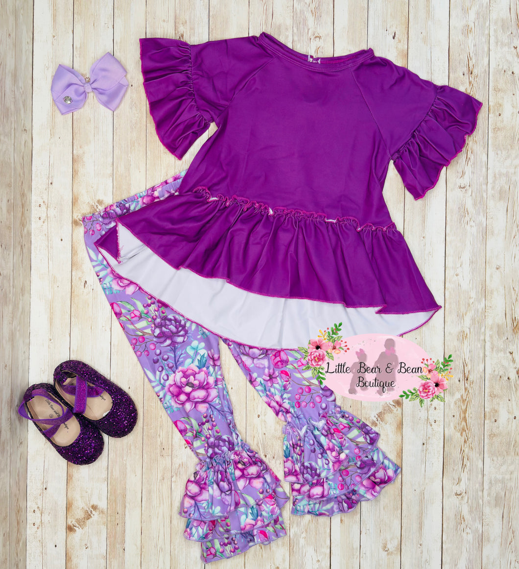 Purple Spring Floral Belle Set