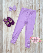Load image into Gallery viewer, Lilac Bow Leggings
