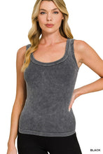 Load image into Gallery viewer, Zenana Ladies Washed Ribbed Tank Top- Neutrals

