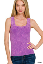 Load image into Gallery viewer, Zenana Ladies Washed Ribbed Tank Top- Brights
