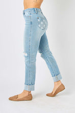 Load image into Gallery viewer, Judy Blue Americana Star Denim Flare Jeans
