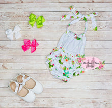 Load image into Gallery viewer, Cactus Ruffle Butt Romper

