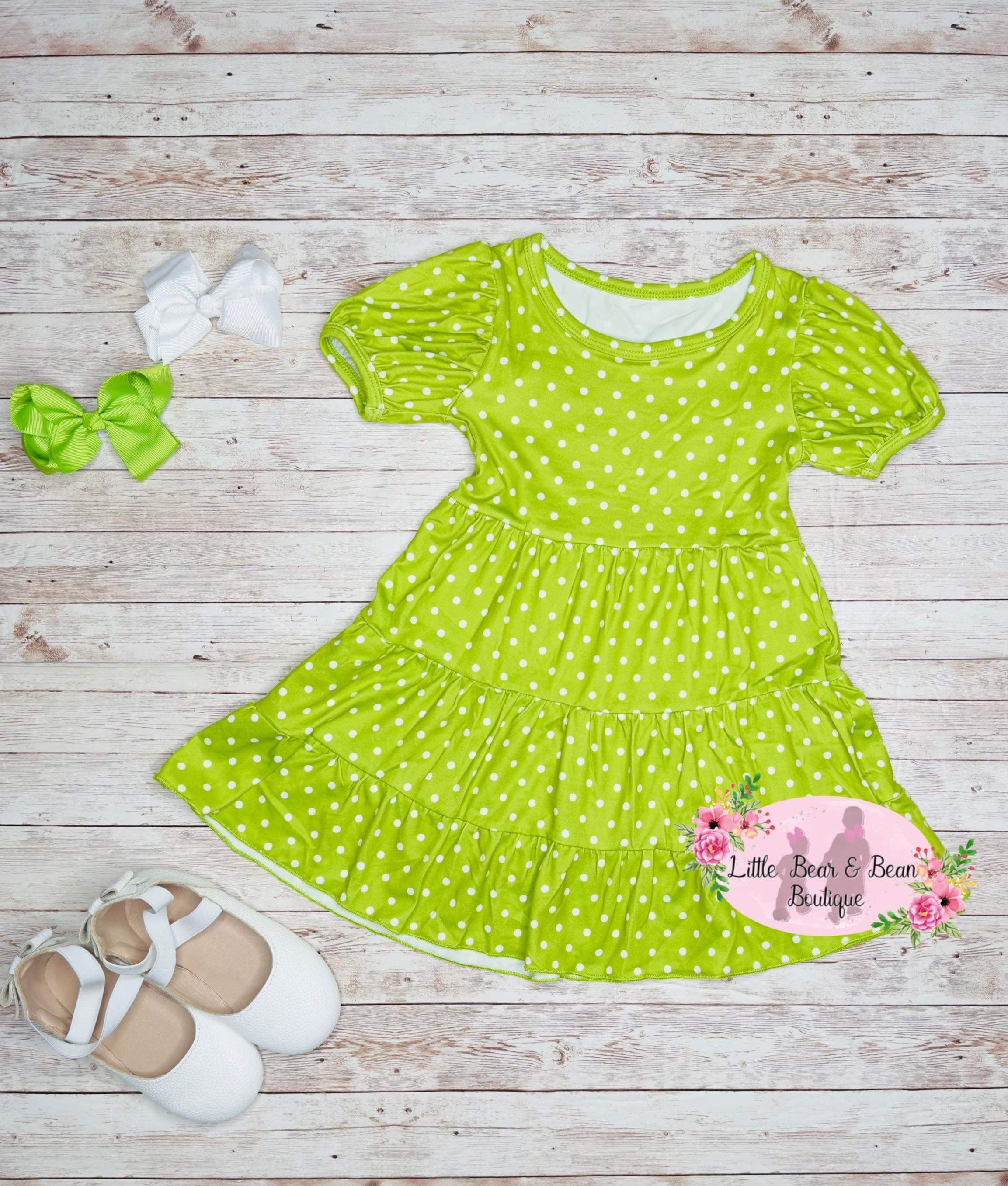 lime green polka dot dress 2t Color:royal purple a flared pleated skirt Apparel Moss Mother Of The